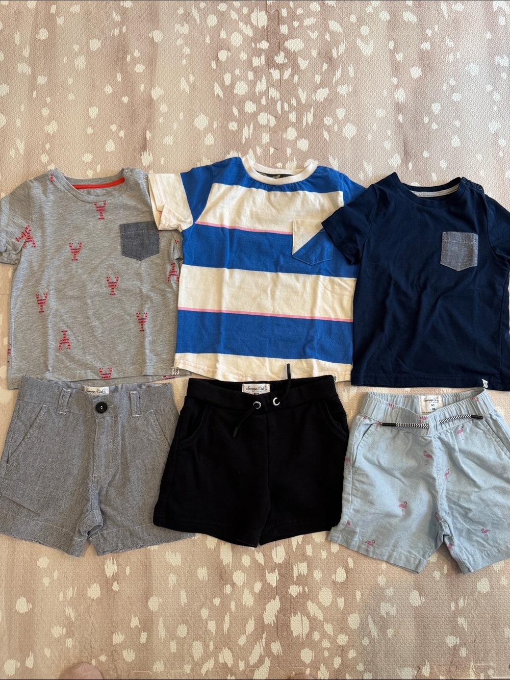 Sovereign Code Boys 24M 6-Piece Bundle | 3 Pocket Tees + 3 Shorts | Mix & Match